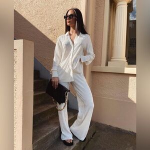 Meshki set - pleated blouse and pant